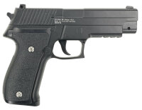 Set Airsoft Pistole schwere Ausführung Federdruck Softair Waffe 0,5 Joule 6 mm inkl. 500 Premium BBs 0,20g Munition