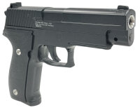 Set Airsoft Pistole schwere Ausführung Federdruck Softair Waffe 0,5 Joule 6 mm inkl. 500 Premium BBs 0,20g Munition