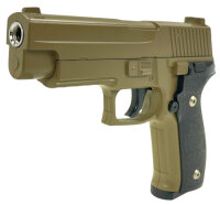 Set Airsoft Pistole schwere Ausführung Federdruck Softair Waffe 0,5 Joule 6 mm inkl. 500 Premium BBs 0,20g Munition