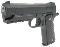 Set Airsoft Pistole 1911 Tuningmodell schwere Ausführung Federdruck Softair Waffe 0,5 Joule 6 mm inkl. 500 Premium BBs 0,20g Munition