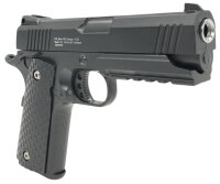 Set Airsoft Pistole 1911 Tuningmodell schwere Ausführung Federdruck Softair Waffe 0,5 Joule 6 mm inkl. 500 Premium BBs 0,20g Munition