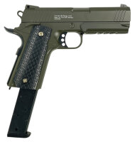 Set Airsoft Pistole 1911 Tuningmodell schwere Ausführung Federdruck Softair Waffe 0,5 Joule 6 mm inkl. 500 Premium BBs 0,20g Munition