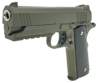 Set Airsoft Pistole 1911 Tuningmodell schwere Ausführung Federdruck Softair Waffe 0,5 Joule 6 mm inkl. 500 Premium BBs 0,20g Munition