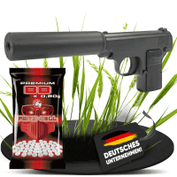 Set Airsoft Pistole vollmetall Ausführung Federdruck...