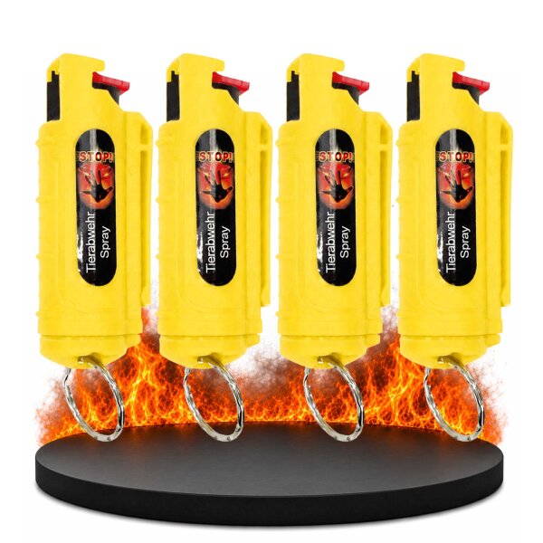 4 x Wilhelm Gelb Schlüsselanhänger