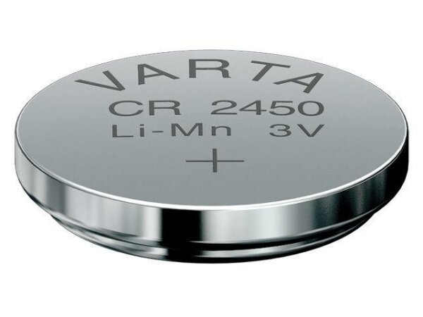 2 Varta CR2450 Lithium Knopfzellen 3V Neu