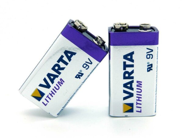 2 x Varta Lithium 9V Block