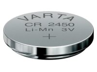 3 Varta CR2450 Lithium Knopfzellen 3V Neu
