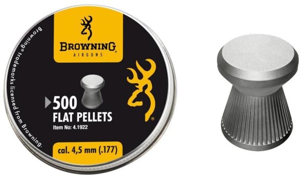 500 Browning Flat Pellets Diabolos 4,5mm