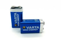 20 x Varta High Energy 9V Block Alkaline Batter