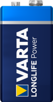 10 x VartaLonglife Power 9V Block Alkaline in FLACHBOX