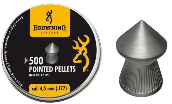 2500 Browning spitz Pointed Pellet (Spitzkopf) Diabolos 4,5mm