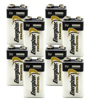 8 x Energizer Industrial 9V Block 4LR61 9 V Blockbatterie...