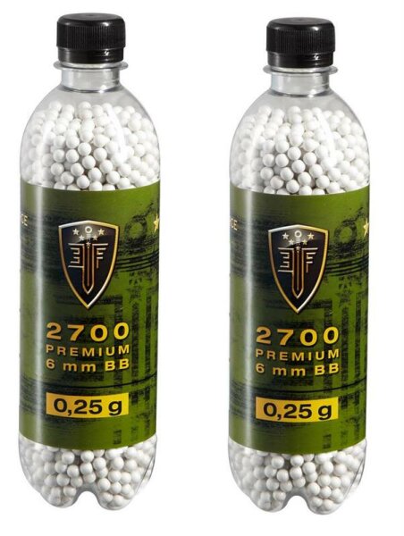 2 x Elite Force 6 mm 0,25g Flasche Premium Selection BB´s  2.5667 Softair Munition Softairkugeln