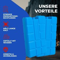 10 Stück NEMT 400 ml Kühlakkus Kühlelemente für Kühltasche oder Kühlbox bis 20 h Kühlpack Kühlakku