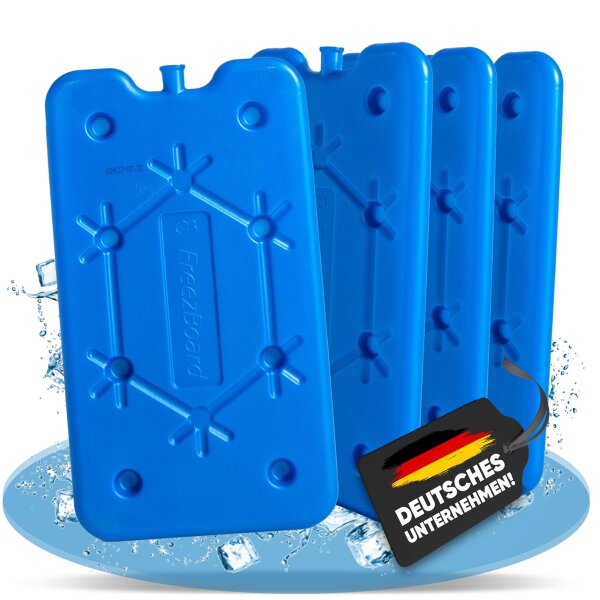 4 x 400 ml flacher Kühlakkus