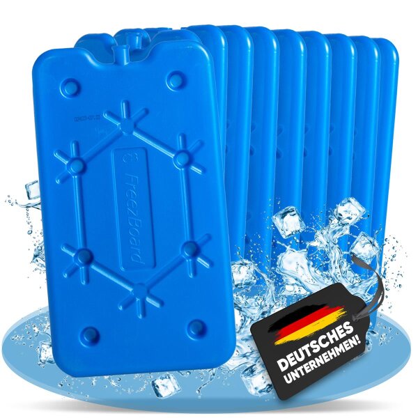 Kühltaschen Zubehör NEMT 2x Flache Kühlakkus 400 Ml | Für Kühltasche & Kühlbox | Wiederverwendbar NEMT Kühlakku 25x14cm